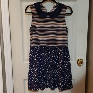 Stripes and polka-dots dress
